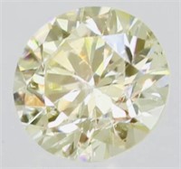 0.09 ct Round Brilliant VS1 Yellow Diamond