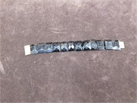 Jet Black Art Deco Bracelet