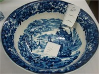 Blue and white Wedgwood ironstone bowl in
