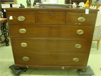 Victorian three over three drawer mahogany chest,