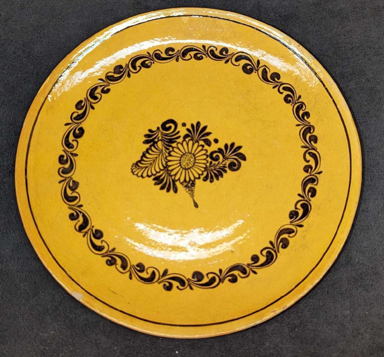 Vintage Ceramic Floral Plate