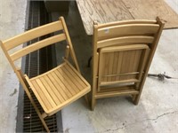 4 teak chairs