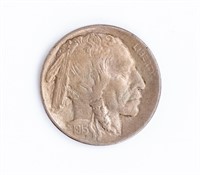 Coin 1913-D Type II Buffalo Nickel  XF / AU