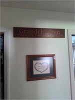 Grandchildren sign and home art