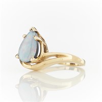 14k Yellow Gold Opal Ring