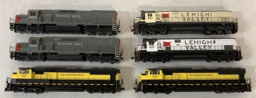 6 HO Train Engines-Bowser, Stewart & others