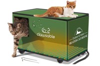 Dawsable Heated Waterproof Cat House Large