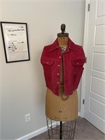 Vtg 1980's Mona Mode Leather vest