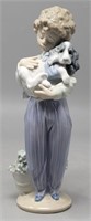 LLADRO My Buddy #7609 Boy & Puppy Figurine