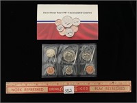 1987 UNCIRCULATED COIN SET U.S MINT
