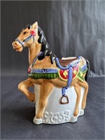 Hand Painted Prancing Show Horse Planter