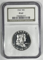 1962 Franklin Silver Proof Half NGC PF67