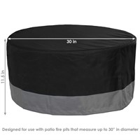 Sunnydaze Heavy Duty Round Outdoor Fire Pit Cover