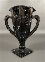Vintage L.E. Smith Amethyst Glass Vase