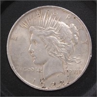 US Coins 1922 Peace Silver Dollar, circulated