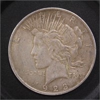 US Coins 1923 Peace Silver Dollar, circulated