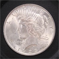 US Coins 1923 Peace Silver Dollar, circulated