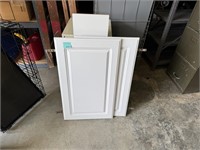 White Cabinet Doors and Shelves