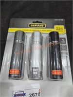 Defiant 3 pack 225 lumens flashlights