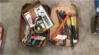Paint brushes, wrenches, hammers, velcrow