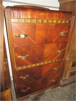 Waterfall 4 Drawer Highboy Chest