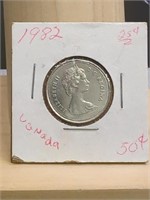 1982 Canadian quarter