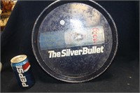 VINTAGE "COORS THE SILVER BULLET" METAL BEER TRAY