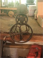 Antique bench grinder