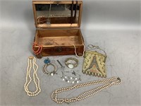 Vintage Jewelry Box, Jewelry and More