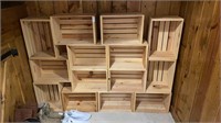 Stacking crates- 9.5 x 12.5 x 18 inches- lot of