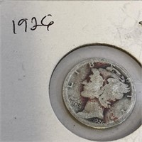 1926 SILVER Mercury Dime IN CASE