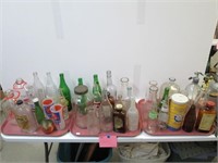 3 Trays of Glass Bottles.