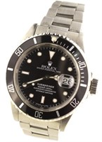 Rolex Men's Black Submariner 40 mm Watch