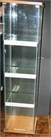 Glass Sided 1-Door 4-Tier Display Cabinet 64"H