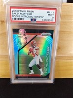 2018 Prizm Baker Mayfield #Ri-1 Rookie PSA 9