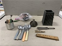 Vintage Donut Cutter, Flatware and Others
