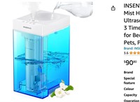 INSENVO Top Fill Humidifier, 5L Cool