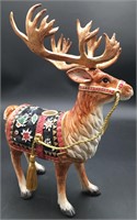 Fitz & Floyd Christmas Deer Candleholder