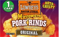 Lowrey's Bacon Curls Microwave Pork Rinds 18 Pack