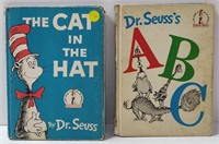 DR. SUESS 1957 CAT IN THE HAT & 1963 ABC BOOKS