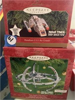 2 PC STAR TREK HALLMARK ORNAMENTS