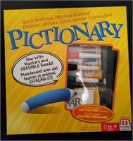 Pictionary New In Box With Dry Erase Markers &
