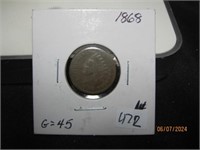 Indian Head Penny 1868