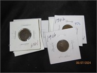 Indian Head Penny Lot of 10 Various Dates