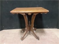 Vintage Wooden Table 27"x21" and 28" tall