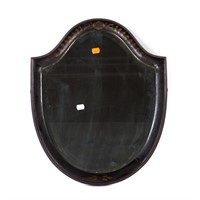 Late Victorian shield-shaped mirror