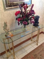 Foyer glass table