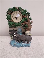 Decorative elephant clock