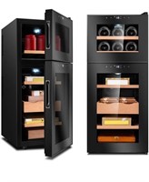 $375 Cigar Humidor 59L Cigar Wine Cooler Cabinet