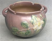 Roseville White Rose Vase, 653-3"